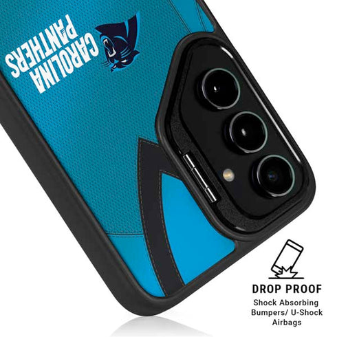 NFL Carolina Panthers Team Jersey Galaxy S25 Kickstand Case