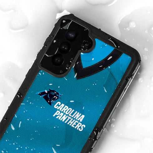 NFL Carolina Panthers Team Jersey Galaxy S24 Plus Waterproof Case