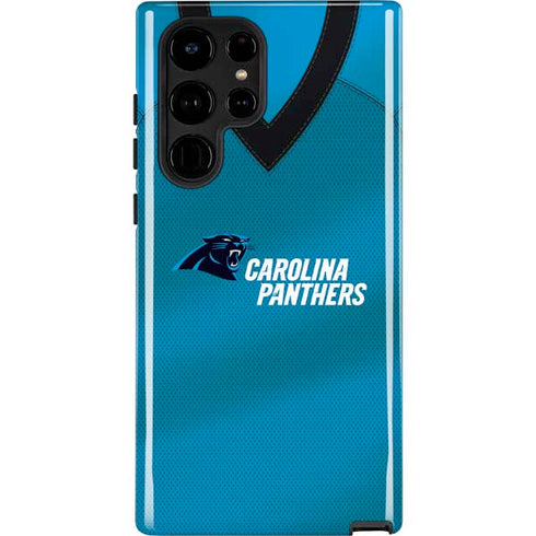 NFL Carolina Panthers Team Jersey Galaxy S25 Ultra Impact Case