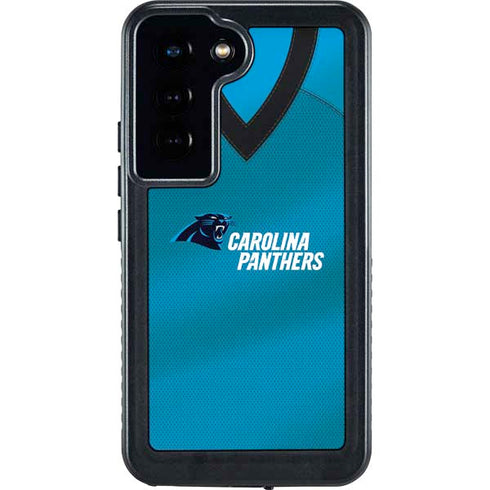 NFL Carolina Panthers Team Jersey Galaxy S24 Waterproof Case
