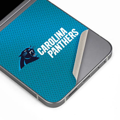 NFL Carolina Panthers Team Jersey Galaxy Z Flip6 Skin