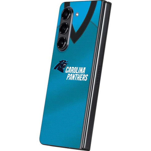 NFL Carolina Panthers Team Jersey Galaxy Z Fold5 5G Skin