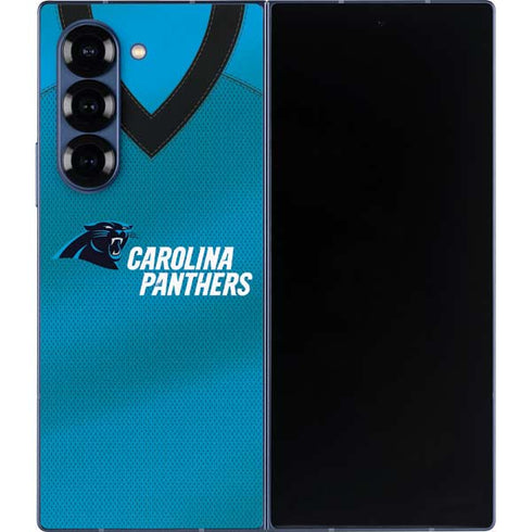 NFL Carolina Panthers Team Jersey Galaxy Z Fold6 Skin