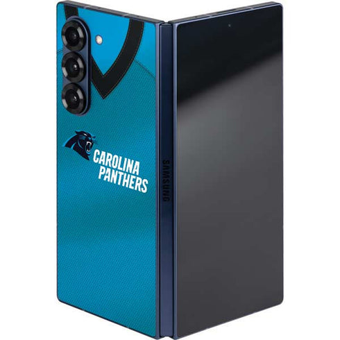 NFL Carolina Panthers Team Jersey Galaxy Z Fold6 Skin