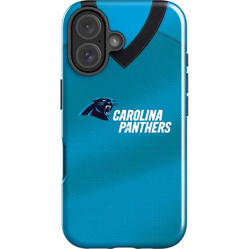 NFL Carolina Panthers Team Jersey iPhone 16 Plus Impact Case