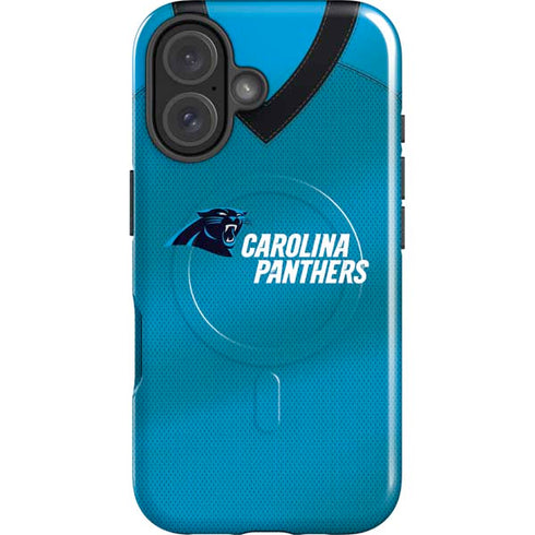 NFL Carolina Panthers Team Jersey iPhone 16 Plus Magsafe Impact Case