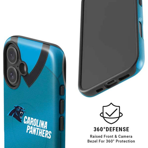NFL Carolina Panthers Team Jersey iPhone 16 Plus Magsafe Impact Case