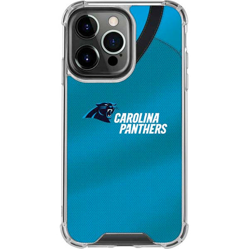 NFL Carolina Panthers Team Jersey iPhone 16 Pro Max Clear Case