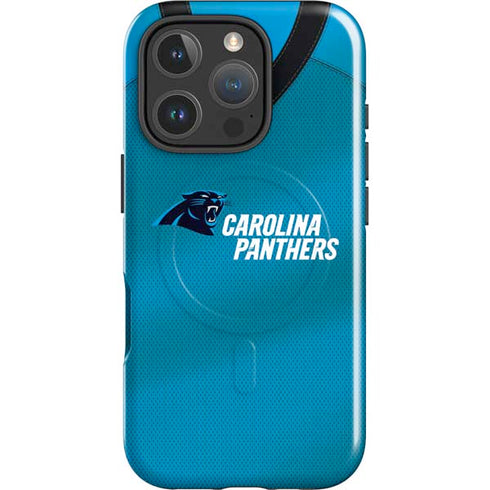NFL Carolina Panthers Team Jersey iPhone 16 Pro Max Magsafe Impact Case