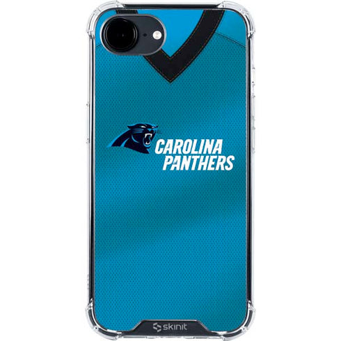 NFL Carolina Panthers Team Jersey iPhone 16e Clear Case
