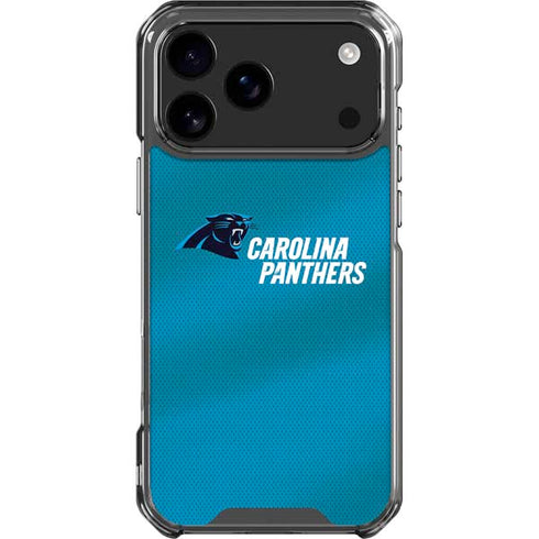 NFL Carolina Panthers Team Jersey iPhone 18 Pro Max Clear Case