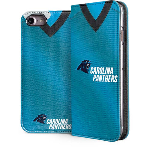 NFL Carolina Panthers Team Jersey iPhone 7 Folio Case