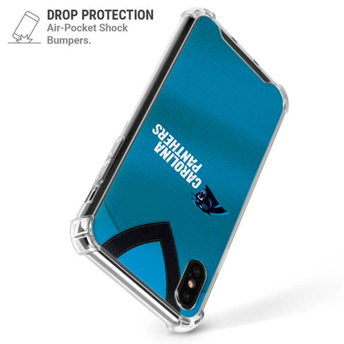 NFL Carolina Panthers Team Jersey iPhone X/XS Clear Case