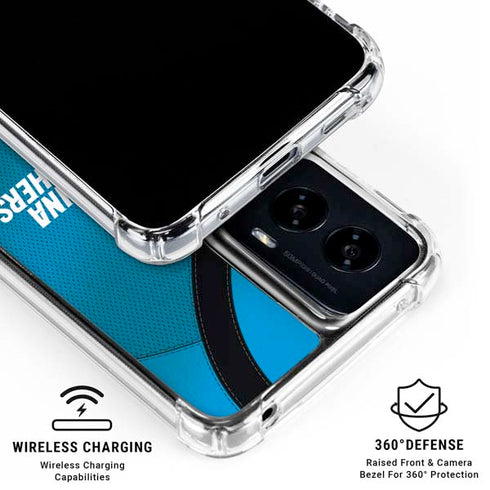 NFL Carolina Panthers Team Jersey Moto G Power 5G (2024) Clear Case