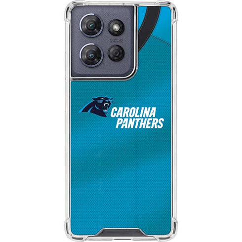 NFL Carolina Panthers Team Jersey Moto G Stylus 5G (2025) Clear Case
