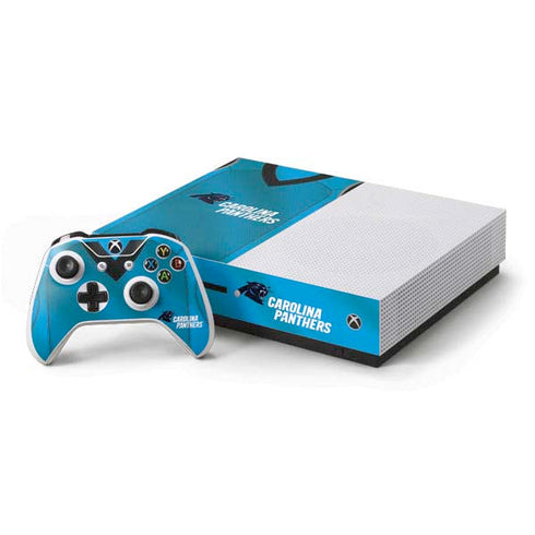 NFL Carolina Panthers Team Jersey Xbox One S Console and Controller Bundle Skin