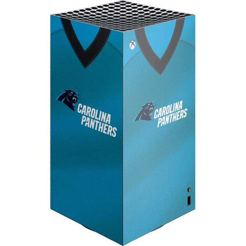 NFL Carolina Panthers Team Jersey XBox Series X Digital Edition Console Skin