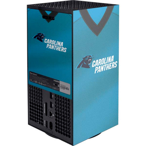 NFL Carolina Panthers Team Jersey XBox Series X Digital Edition Console Skin