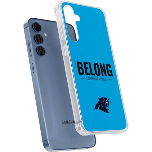 NFL Carolina Panthers Team Motto Galaxy A35 5G Clear Case