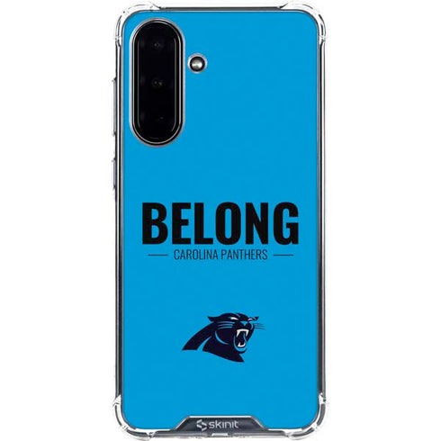 NFL Carolina Panthers Team Motto Galaxy A36 5G Clear Case