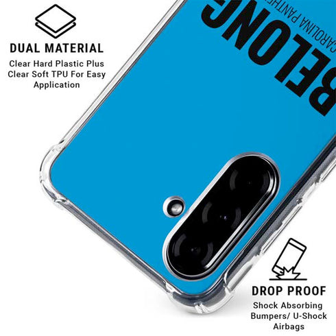 NFL Carolina Panthers Team Motto Galaxy A36 5G Clear Case