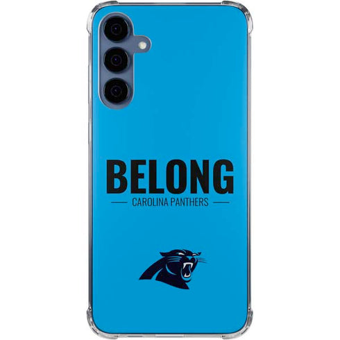 NFL Carolina Panthers Team Motto Galaxy A55 5G Clear Case