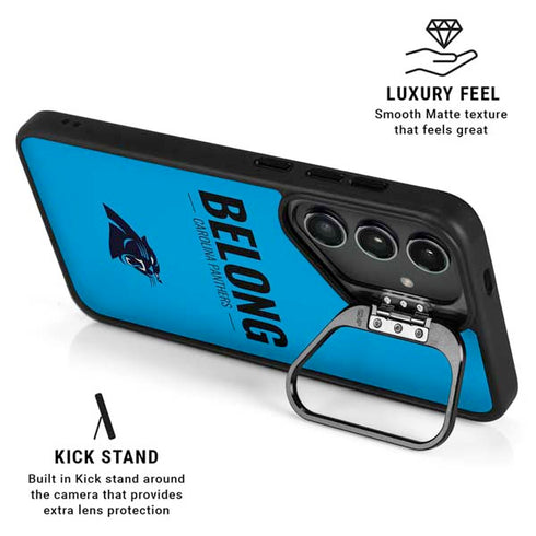 NFL Carolina Panthers Team Motto Galaxy S25 Kickstand Case