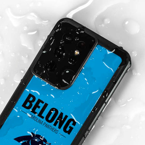 NFL Carolina Panthers Team Motto Galaxy S24 Ultra Waterproof Case