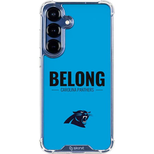 NFL Carolina Panthers Team Motto Galaxy S25 Clear Case