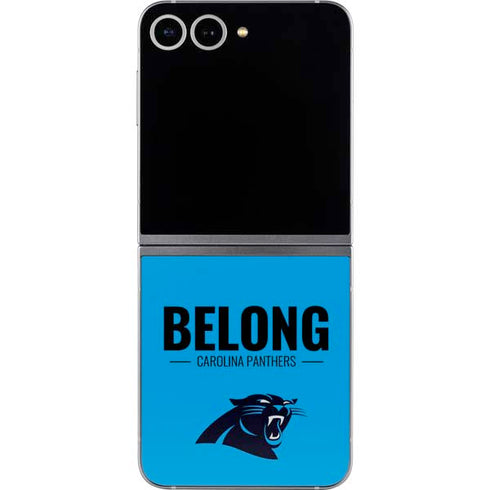 NFL Carolina Panthers Team Motto Galaxy Z Flip6 Skin