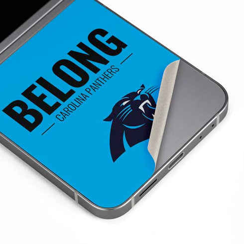 NFL Carolina Panthers Team Motto Galaxy Z Flip6 Skin
