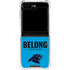 NFL Carolina Panthers Team Motto Galaxy Z Flip6 Clear Case
