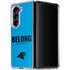 NFL Carolina Panthers Team Motto Galaxy Z Fold5 5G Clear Case