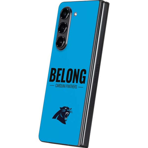 NFL Carolina Panthers Team Motto Galaxy Z Fold5 5G Skin