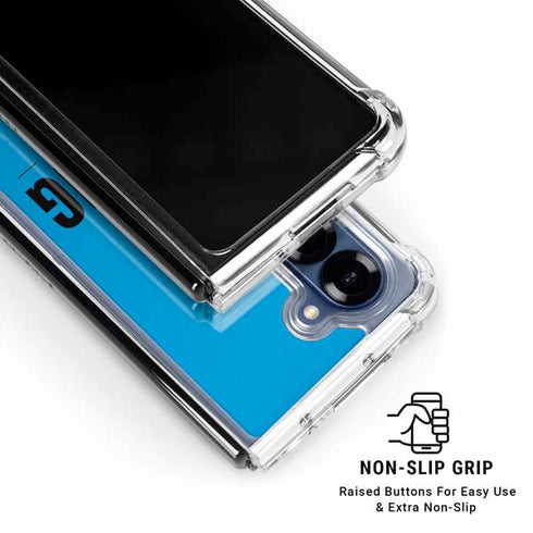 NFL Carolina Panthers Team Motto Galaxy Z Fold6 Clear Case