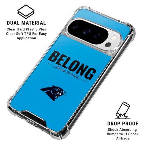 NFL Carolina Panthers Team Motto Google Pixel 10 Pro XL Clear Case