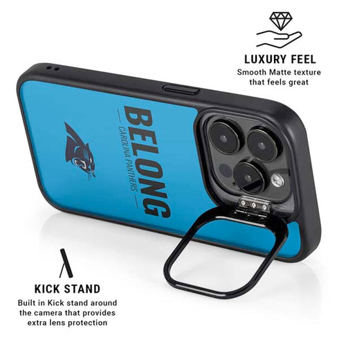 NFL Carolina Panthers Team Motto iPhone 14 Pro Max Kickstand Case