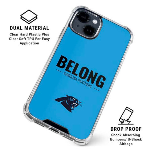 NFL Carolina Panthers Team Motto iPhone 15 Clear Case