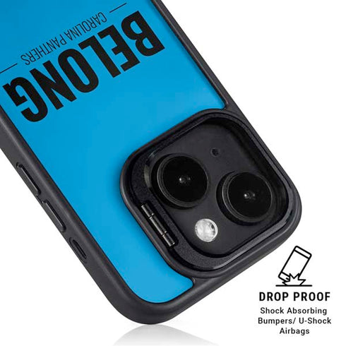 NFL Carolina Panthers Team Motto iPhone 15 Kickstand Case