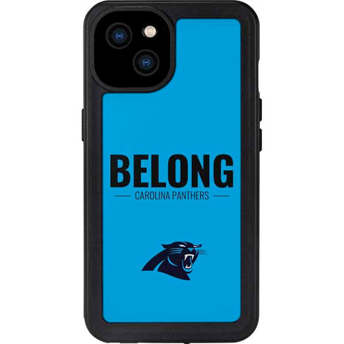 NFL Carolina Panthers Team Motto iPhone 15 Plus Waterproof Case