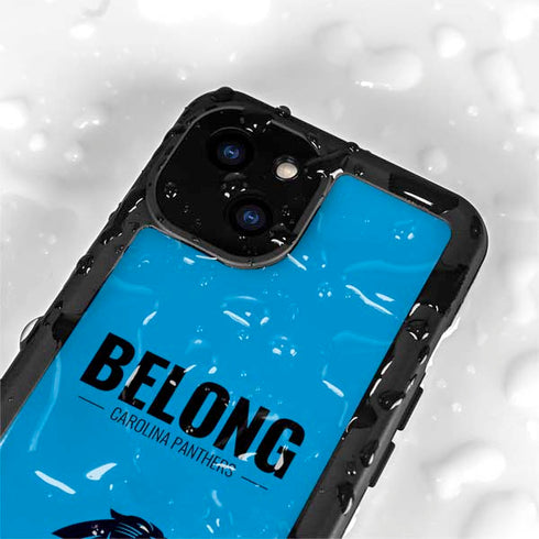 NFL Carolina Panthers Team Motto iPhone 15 Plus Waterproof Case