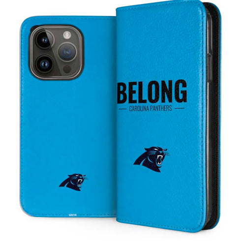NFL Carolina Panthers Team Motto iPhone 15 Pro Folio Case