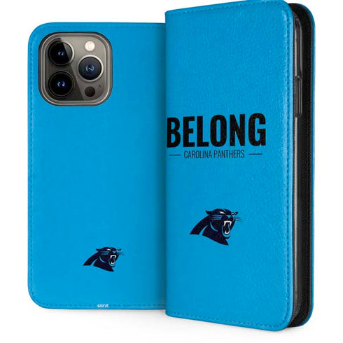 NFL Carolina Panthers Team Motto iPhone 15 Pro Max Folio Case