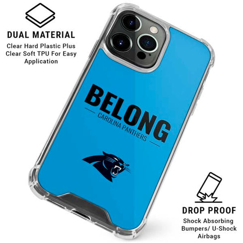 NFL Carolina Panthers Team Motto iPhone 16 Pro Max Clear Case