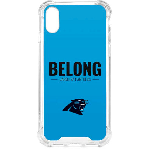 NFL Carolina Panthers Team Motto iPhone XS Clear Case