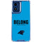 NFL Carolina Panthers Team Motto Moto G 5G (2024) Clear Case