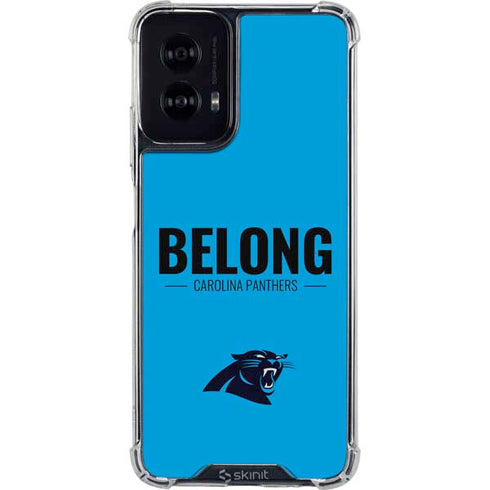 NFL Carolina Panthers Team Motto Moto G Power 5G (2024) Clear Case