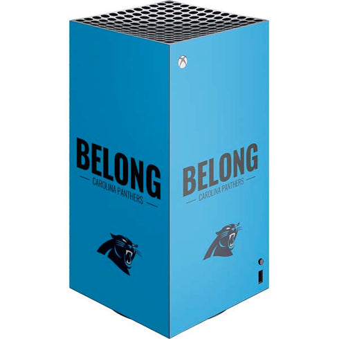 NFL Carolina Panthers Team Motto XBox Series X Digital Edition Console Skin