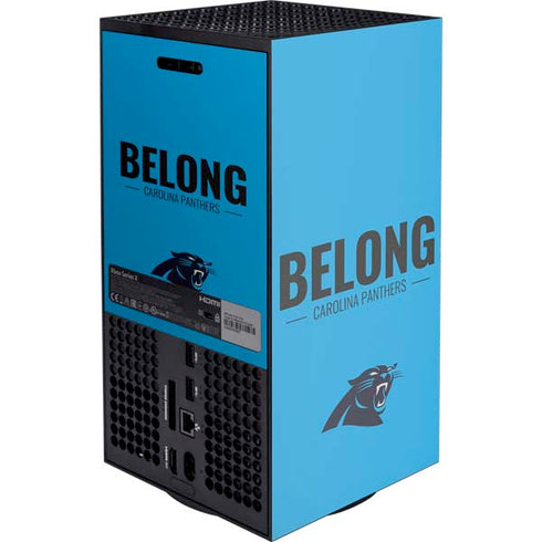 NFL Carolina Panthers Team Motto XBox Series X Digital Edition Console Skin