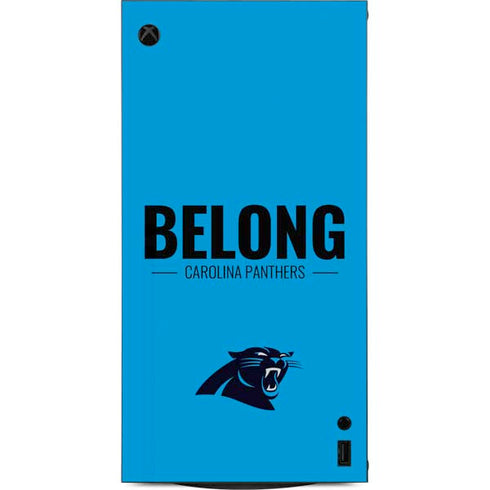 NFL Carolina Panthers Team Motto XBox Series X Digital Edition Console Skin
